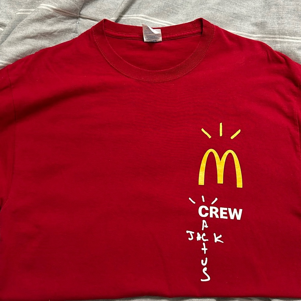 McDonald’s X Cactus Jack “crew” t-shirt